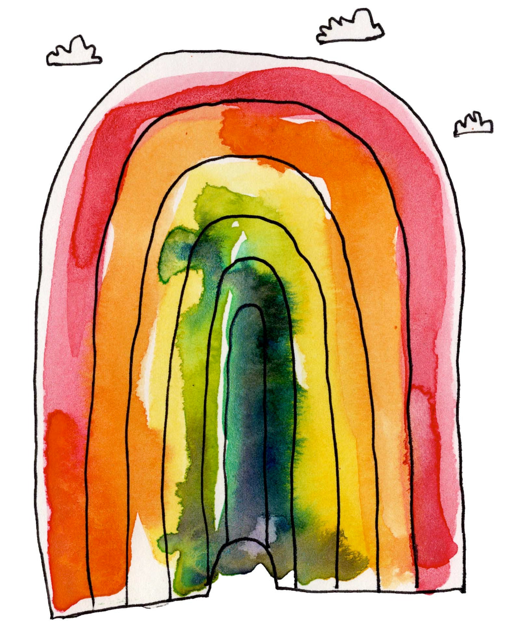 Day 49 Rainbow Notecard