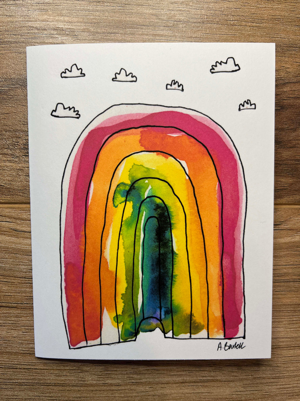 Day 49 Rainbow Notecard
