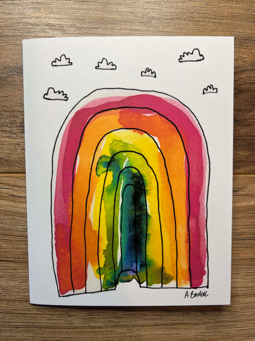 Day 49 Rainbow Notecard