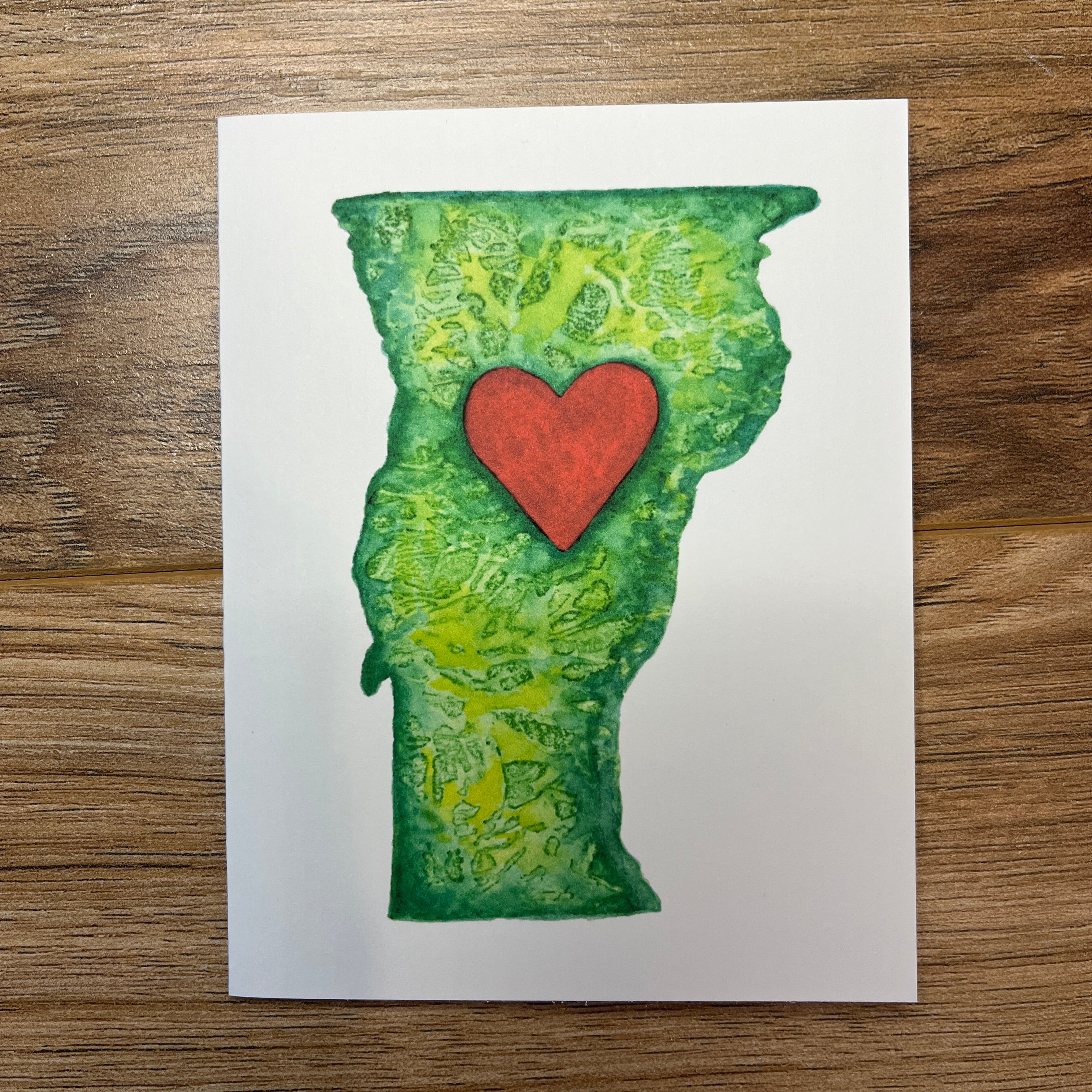 Love Vermont Notecard