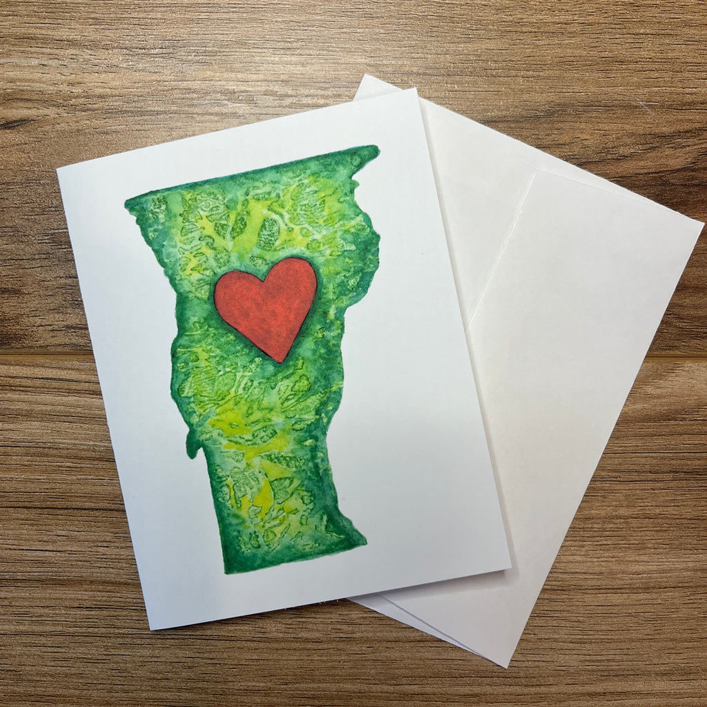 Love Vermont Notecard