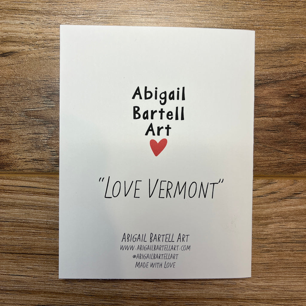 Love Vermont Notecard