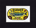 Flower Co. Sardines- Hand-Painted Linoleum Block Print: Sunshine Yellow
