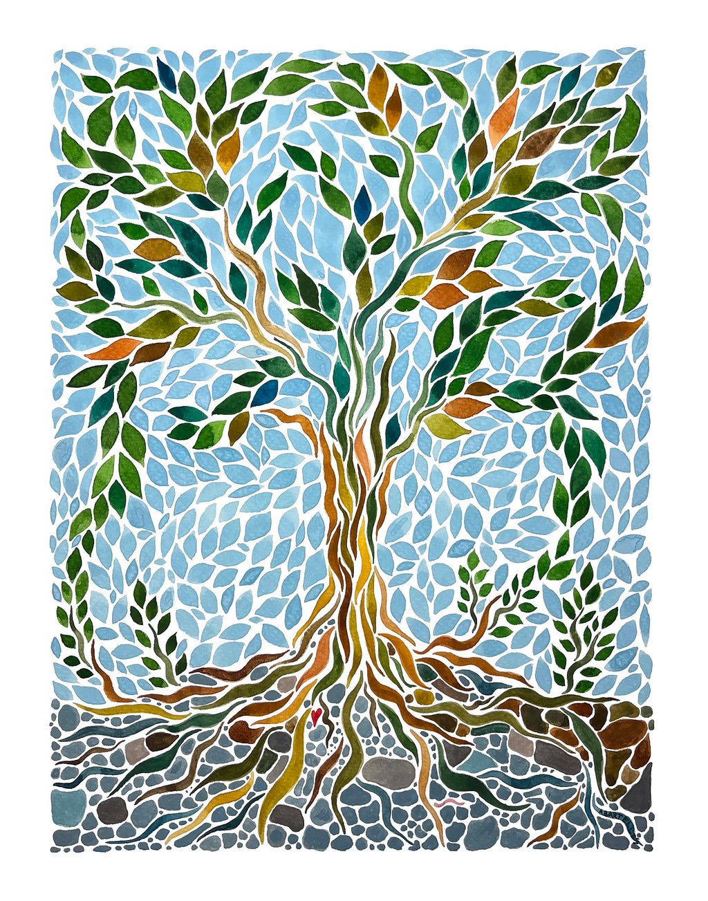 Tree Cycle Notecard