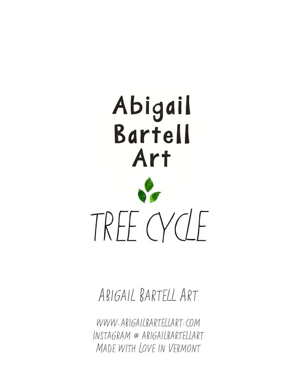 Tree Cycle Notecard