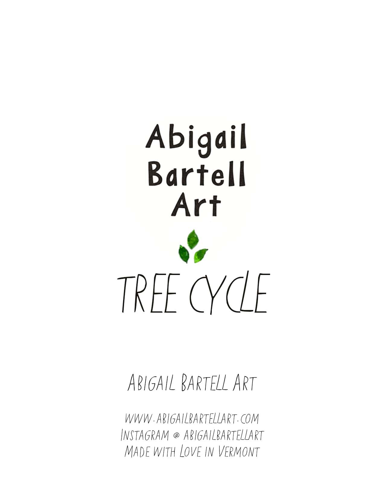 Tree Cycle Notecard